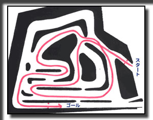 winter slalom course